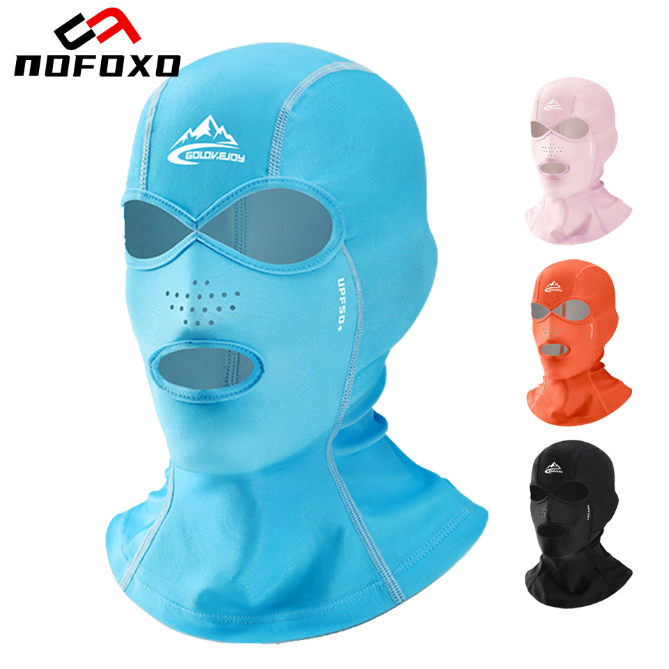 Diving Mask - หน้ากากดำน้ำแบบเต็มหน้า NOFOXO สำหรับกีฬาทางน้ำในฤดูร้อน แบบสวมศีรษะ ระบายอากาศได้ดี ยืดหยุ่นสูง