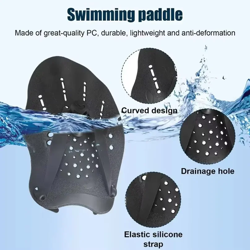 Flippers Swimming - แผ่นพายมือสำหรับฝึกว่ายน้ำ 2026, แผ่นพายสำหรับฝึกว่ายน้ำฟรีสไตล์, แผ่นพายซิลิโคนปรับระดับได้
