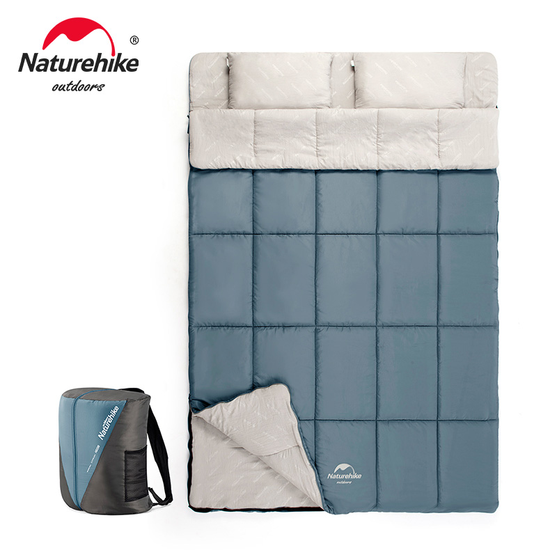 Dry Bag Waterproof - Naturehike ถุงนอนกลางแจ้งผ้าฝ้ายสองชั้น, ถุงนอนฤดูใบไม้ผลิกันน้ำตั้งแคมป์ถุงนอนกระเป๋าเป้สะพายหลังเดินป่าถุงนอน