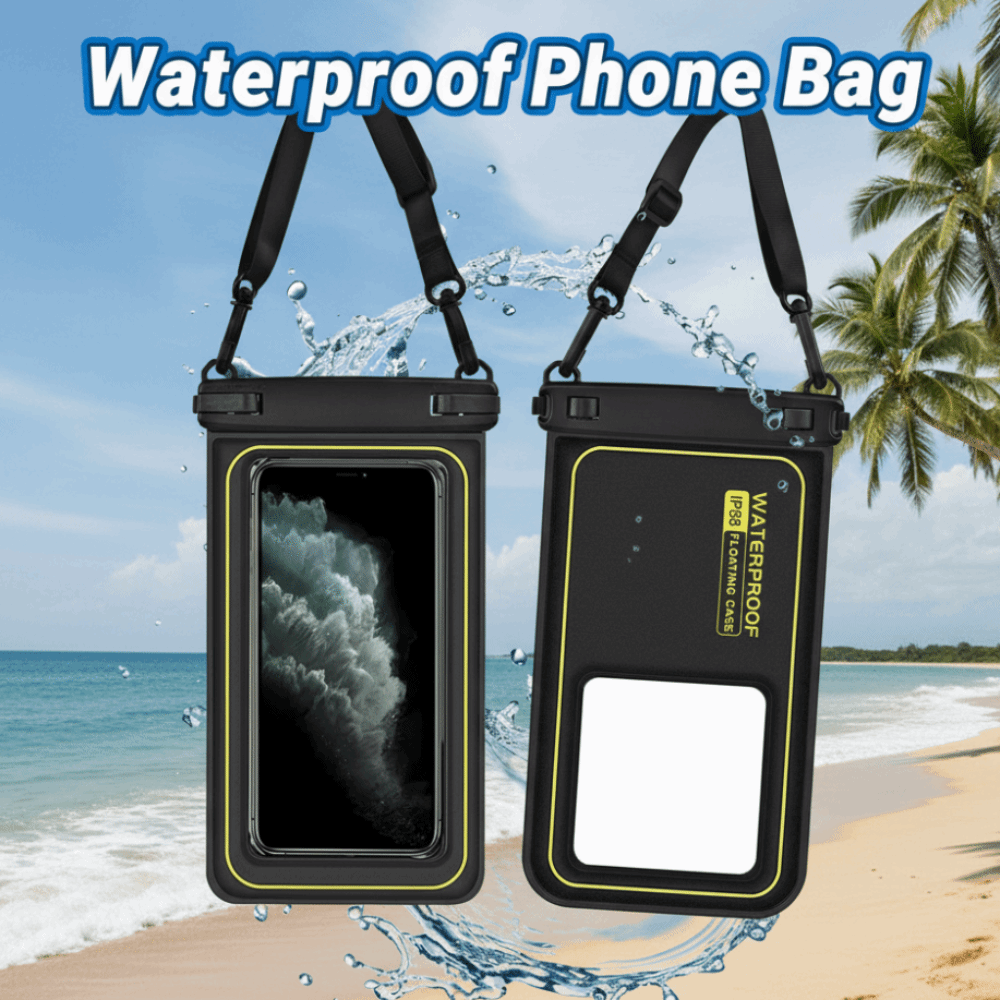Dry Bag Waterproof - กระเป๋าใส่โทรศัพท์กันน้ำแบบใส สำหรับใช้ใต้น้ำ ใช้ได้กับโทรศัพท์ทุกรุ่น วัสดุ PVC