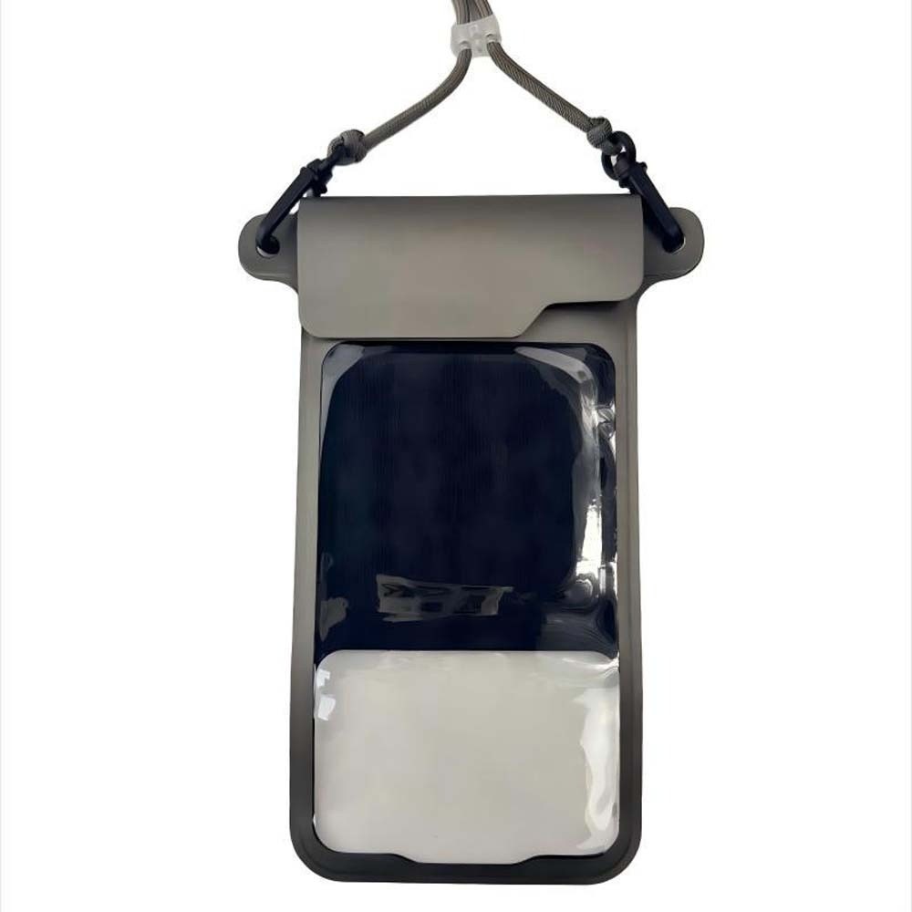 Dry Bag Waterproof - กระเป๋าใส่โทรศัพท์กันน้ำแบบปรับสายได้ น้ำหนักเบา ปิดผนึกอย่างดี สะพายข้าง สีพื้น วัสดุ