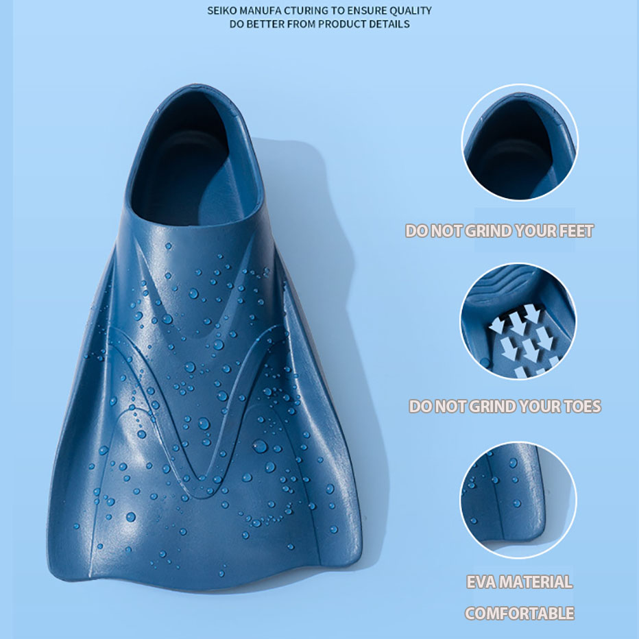 กบสั้นรองเท้าผู้ใหญ่ซิลิโคนว่า - Flippers Swimming บทวิจารณ์และราคา