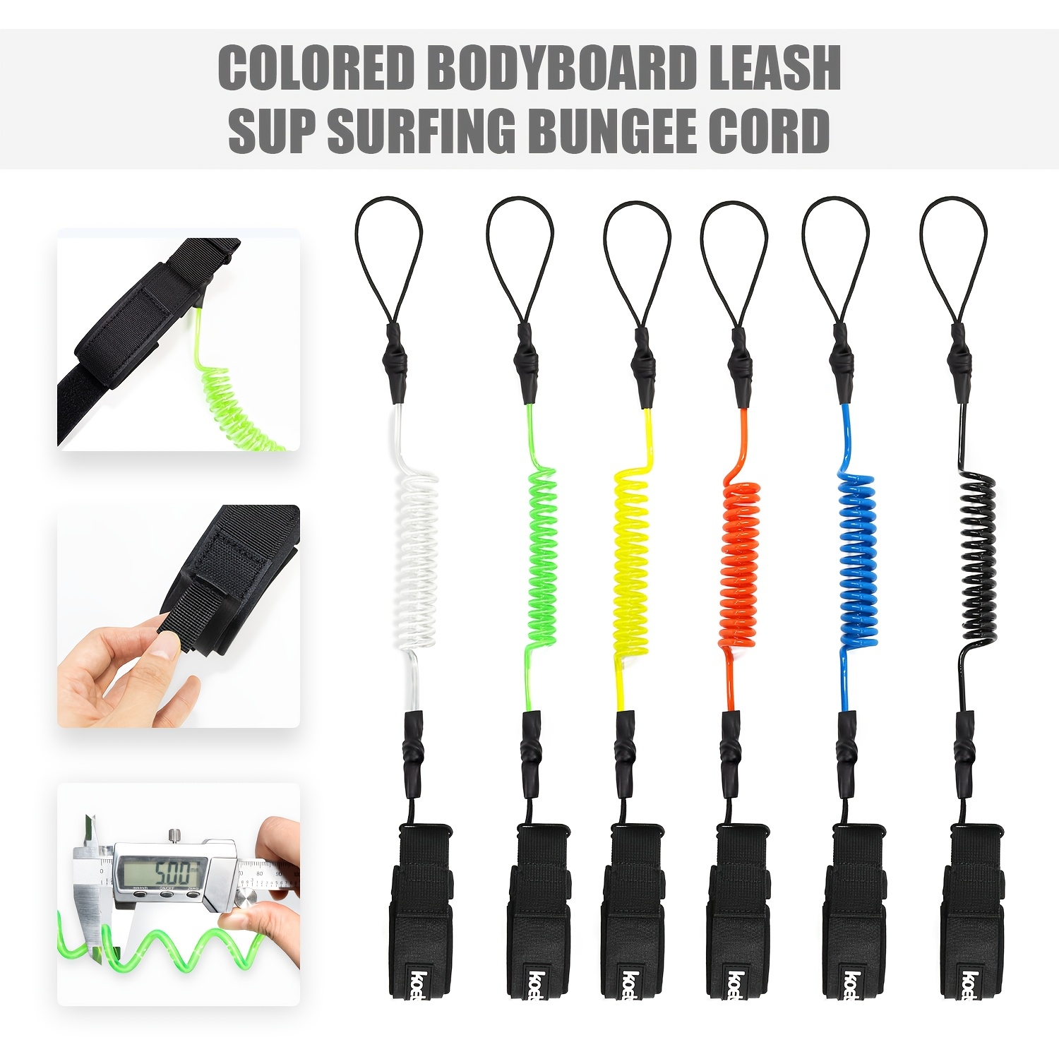 สายรัดข้อมือสำหรับเล่นบอดี้บอร - Surfboard Leash บทวิจารณ์และราคา