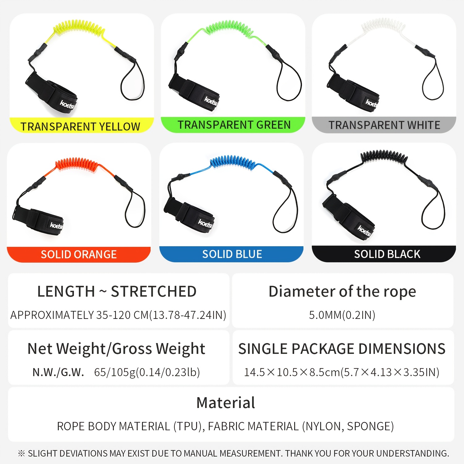 สายรัดข้อมือสำหรับเล่นบอดี้บอร - Surfboard Leash บทวิจารณ์และราคา