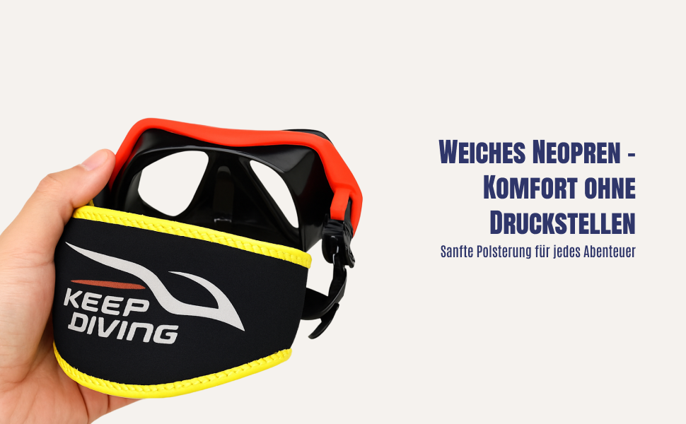 ปลอกหุ้มสายรัดหน้ากากดำน้ำ วัส - Diving Mask บทวิจารณ์และราคา