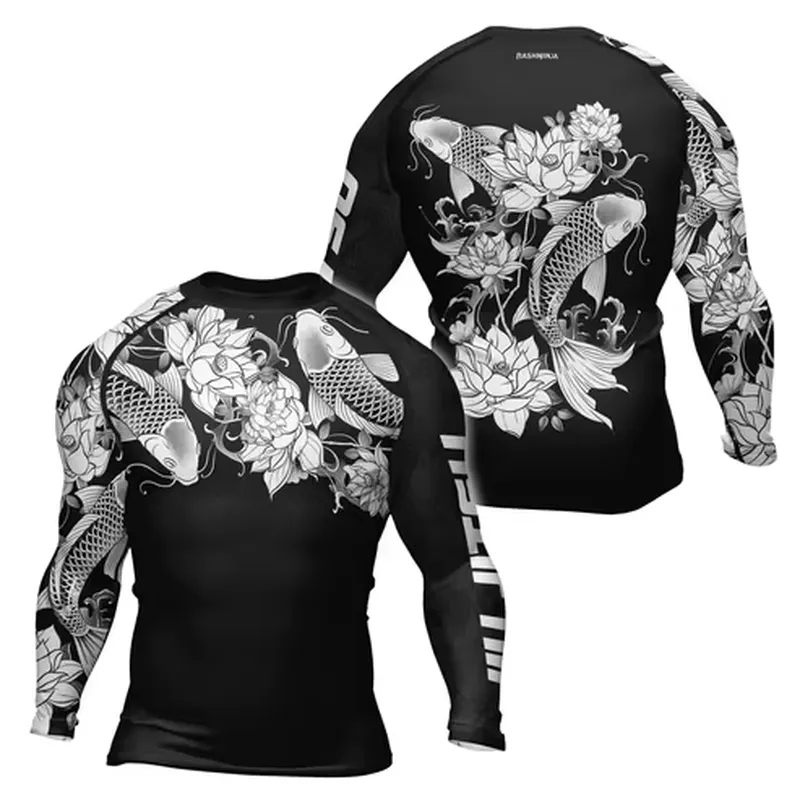เสื้อรัดกล้ามเนื้อแขนยาวผู้ชาย - Rash Guard บทวิจารณ์และราคา